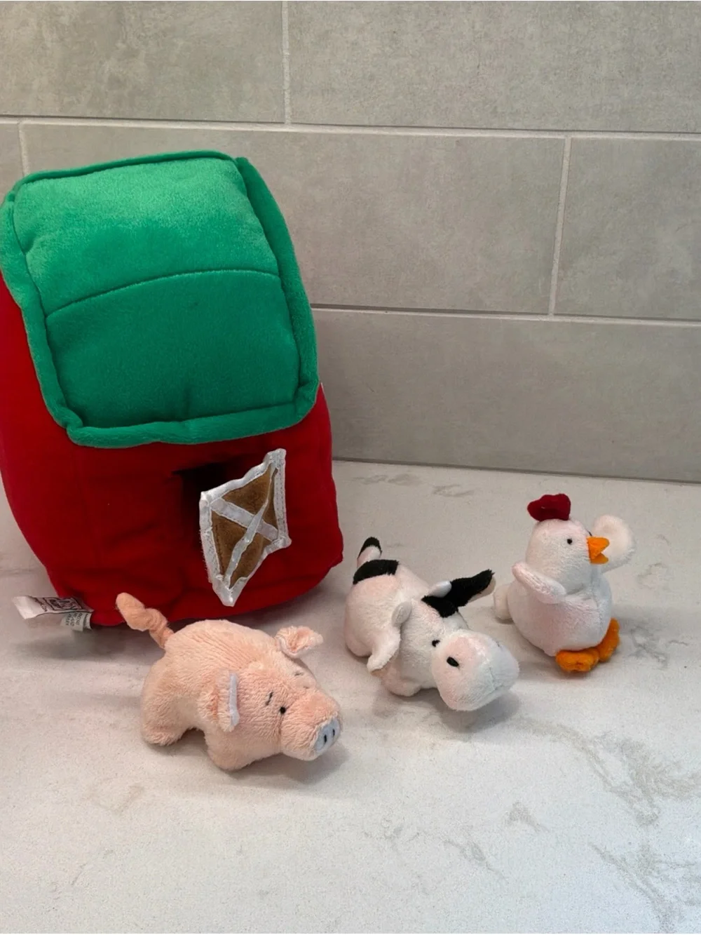 Baby Ganz Learn and Grow Happy Hill Farm 4 Piece Set Plush Used Cute